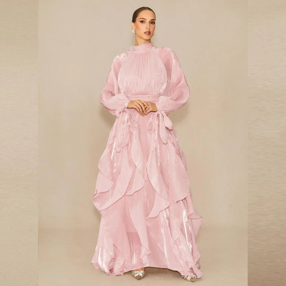 Abaya Modest Wear - Vestidos de Noche Lujosos con Escote