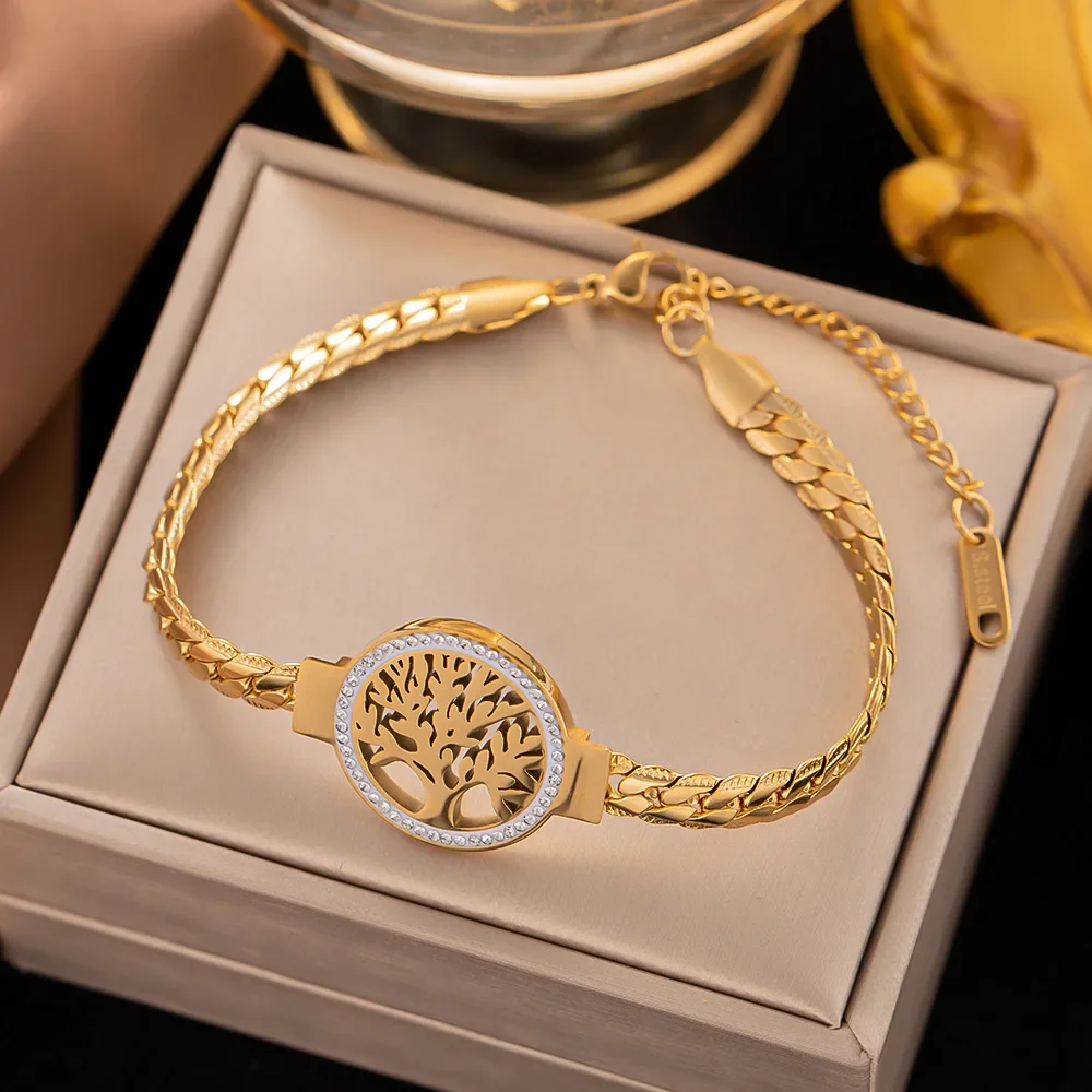 Ethnic Fashion World - Pulsera de árbol del mundo de