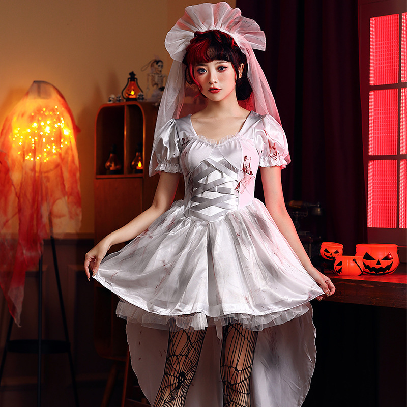Ethnic Outfit - Vestido de Novia Blanco para Mujer,