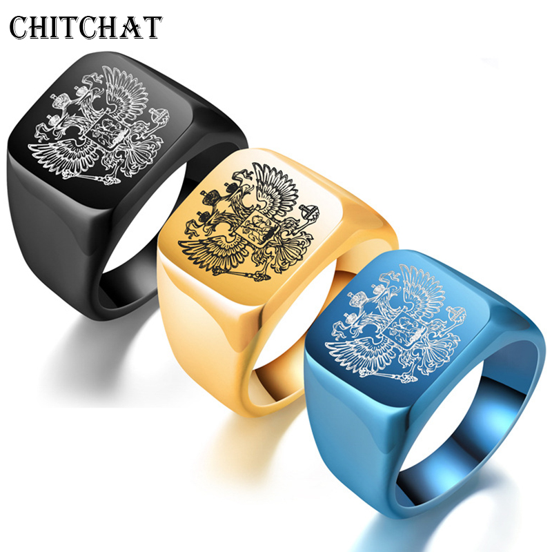 Ethnic Wear Men'S Fashion - Anillo de dedo grabado ruso con