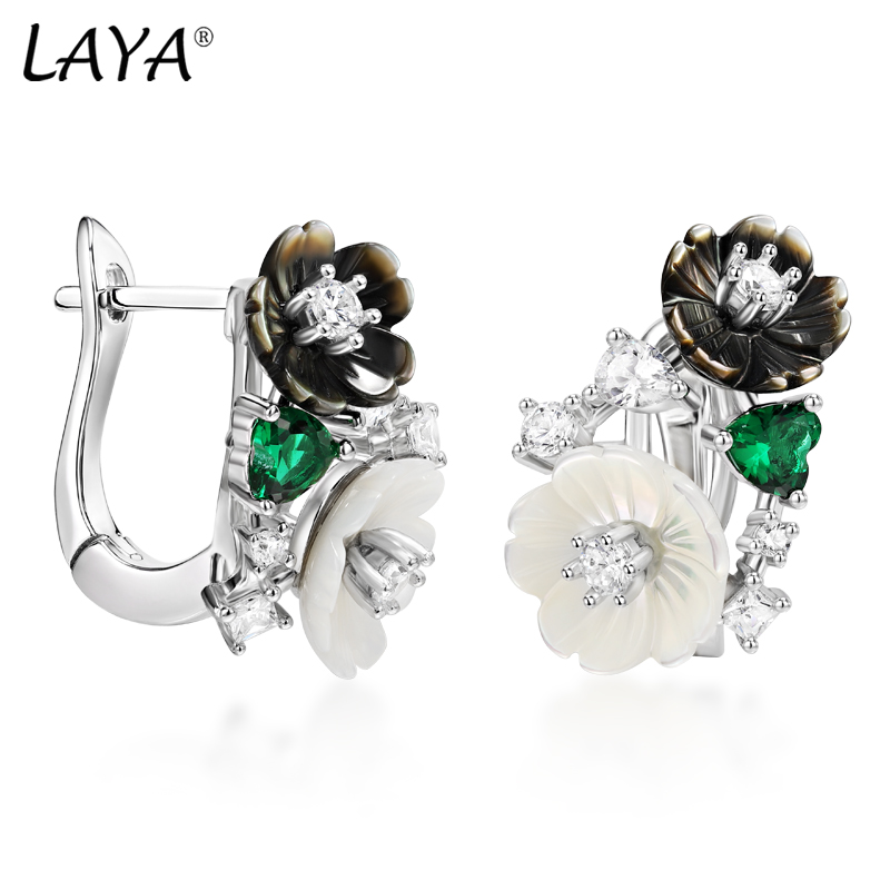 Ethnic Fashion Trend - Laya-pendientes de plata de ley 925