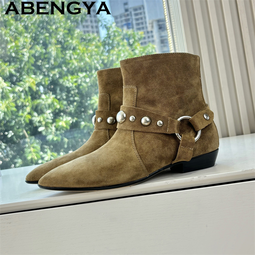 Ethnic Fashion Week - Botines Planos de Invierno para Mujer,