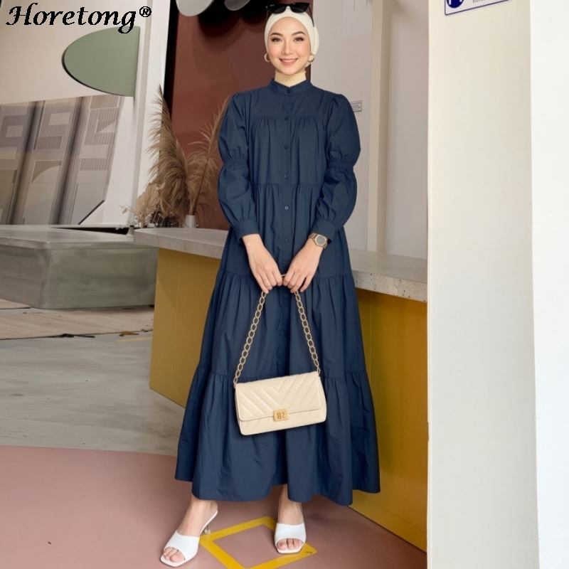 Abaya Modest Wear - Horetong 2026 Abaya Musulmana de Color