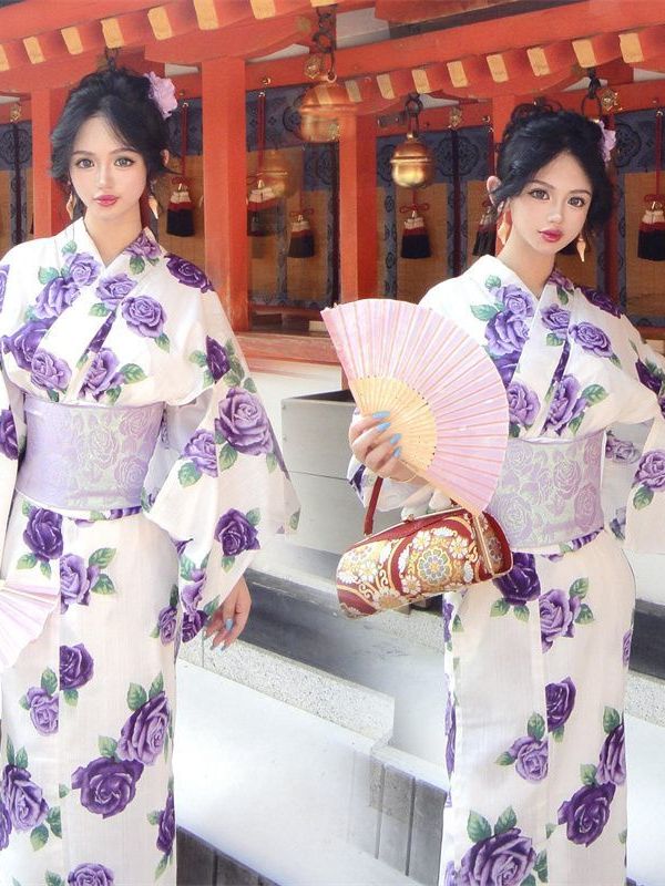 Ethnic Fashion Online - Vestido de Fotografía Estilo Kimono Japonés