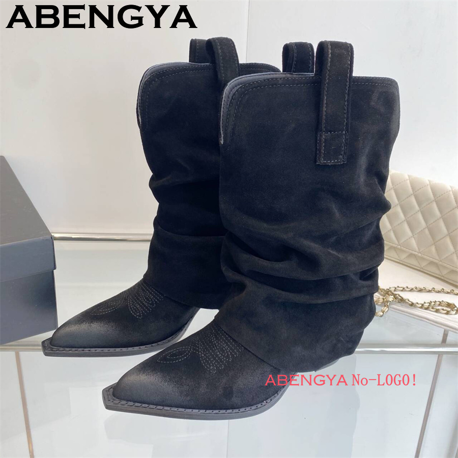 Ethnic Fashion Week - 2025 Botas de invierno de piel