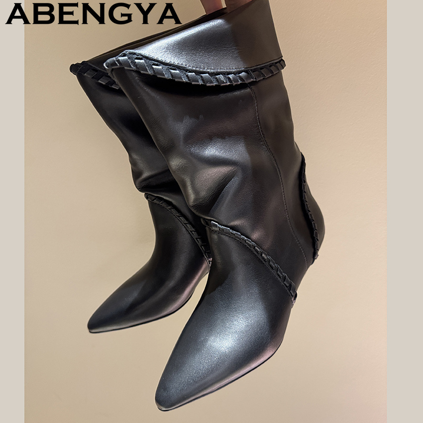 Botas hasta el tobillo de piel - Ethnic Fashion Week reseña y precio