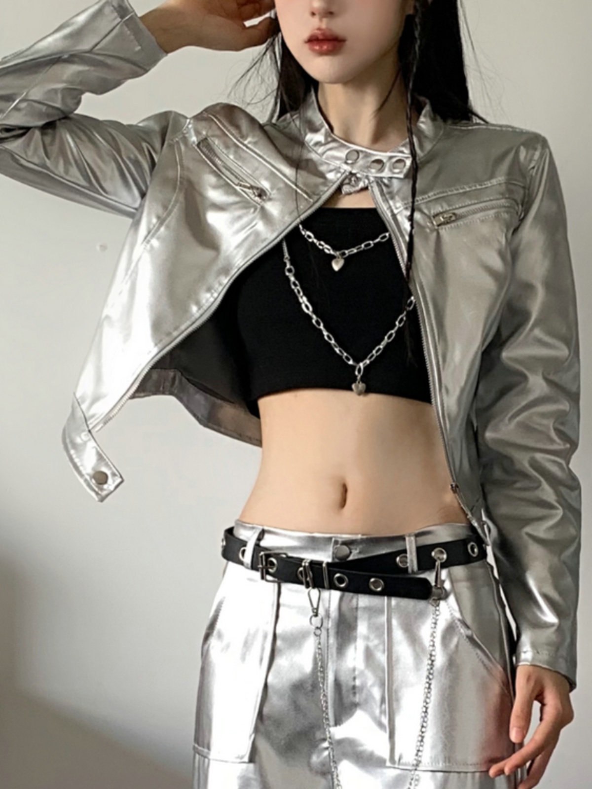 Traje de Danza Jazz Plateado p - Ethnic Outfit reseña y precio