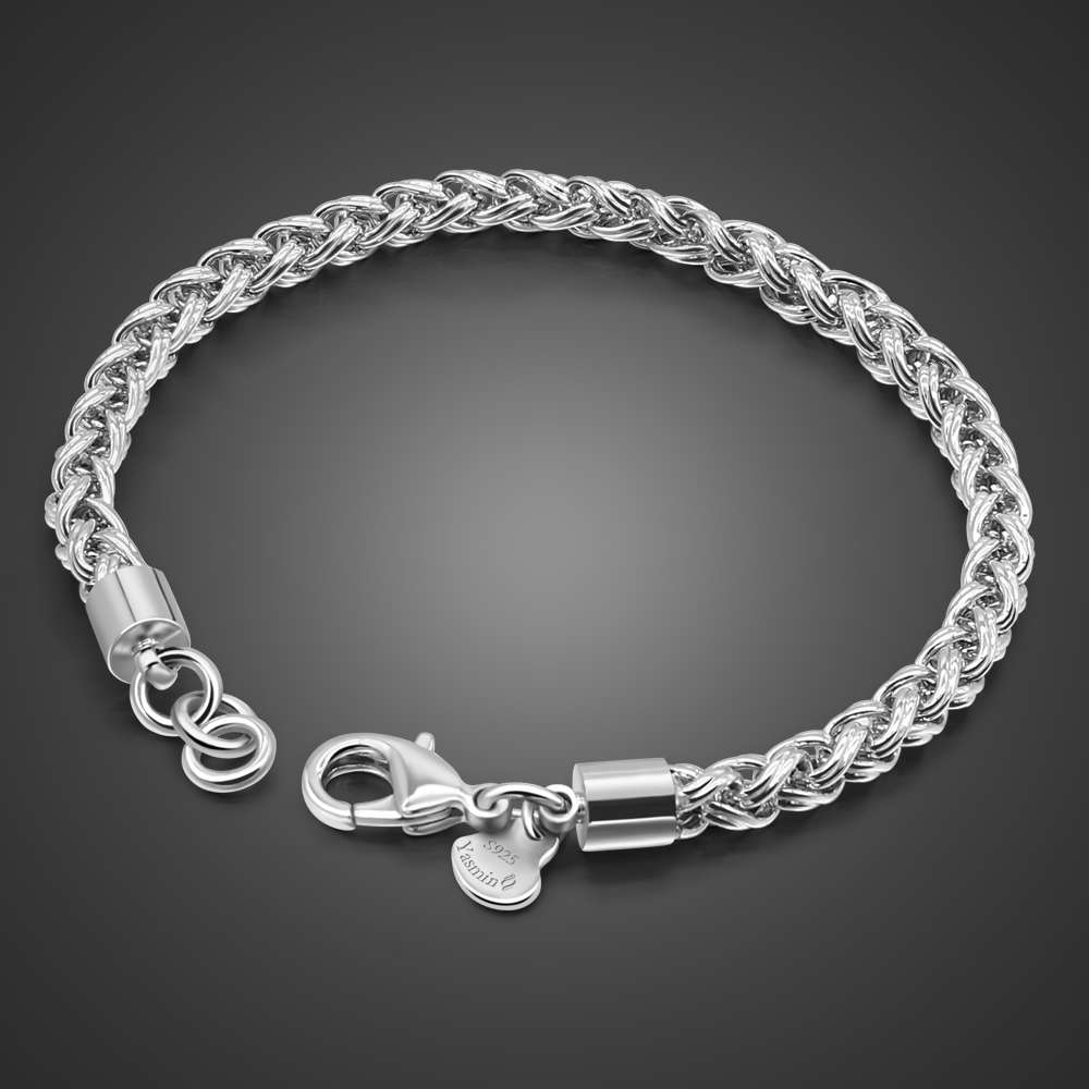 Pulsera de plata sólida 925 pa - Ethnic Wear Men'S Fashion reseña y precio