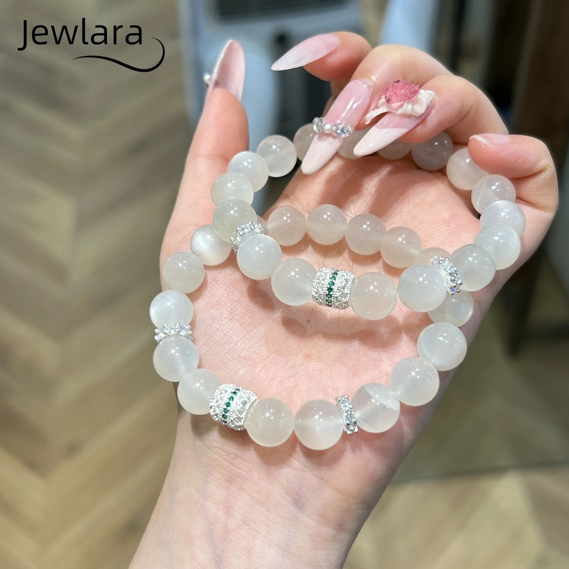 Pulsera de Piedra Lunar Blanca - Ethnic Fashion Trend reseña y precio