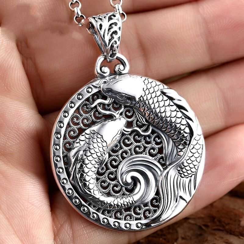 Colgante Retro de Plata Pura c - Ethnic Fashion World reseña y precio
